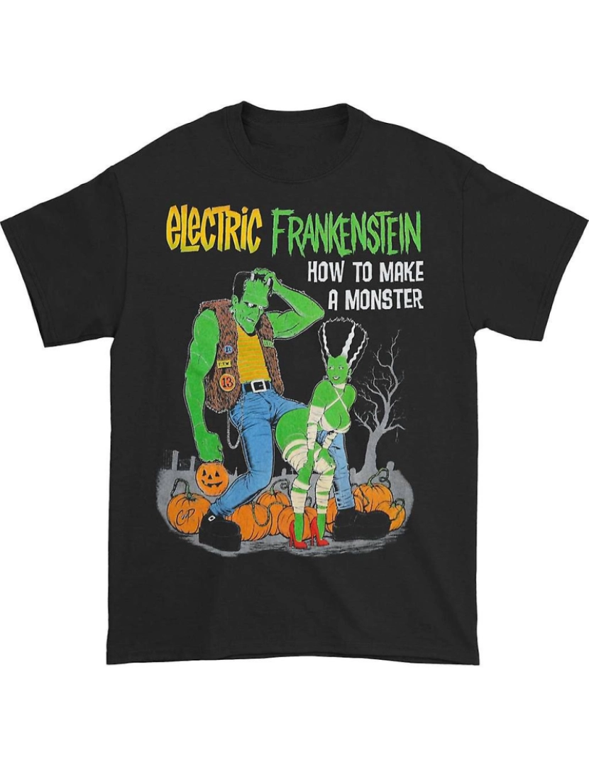 Rockinstone - T-shirt Frankenstein elétrico como fazer um monstro