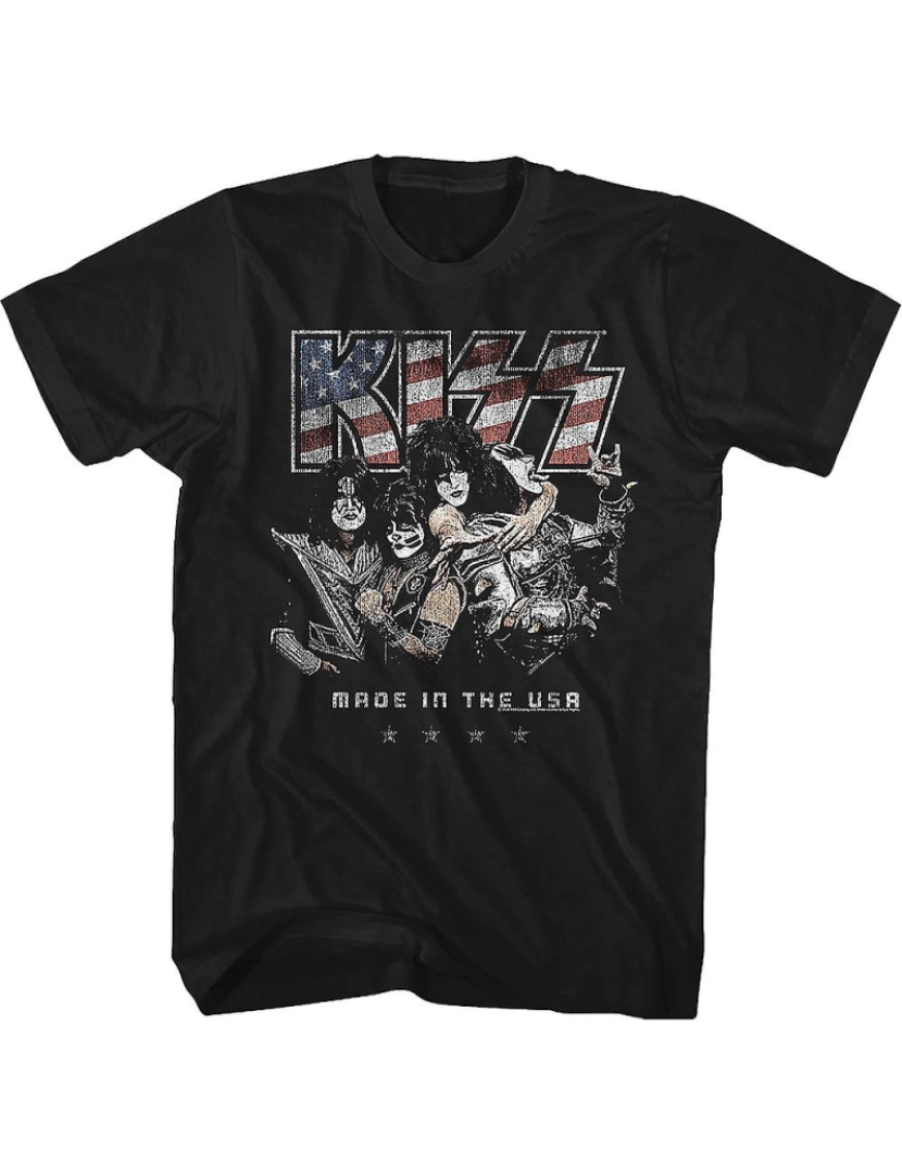 Rockinstone - T-shirt Feito nos EUA KISS