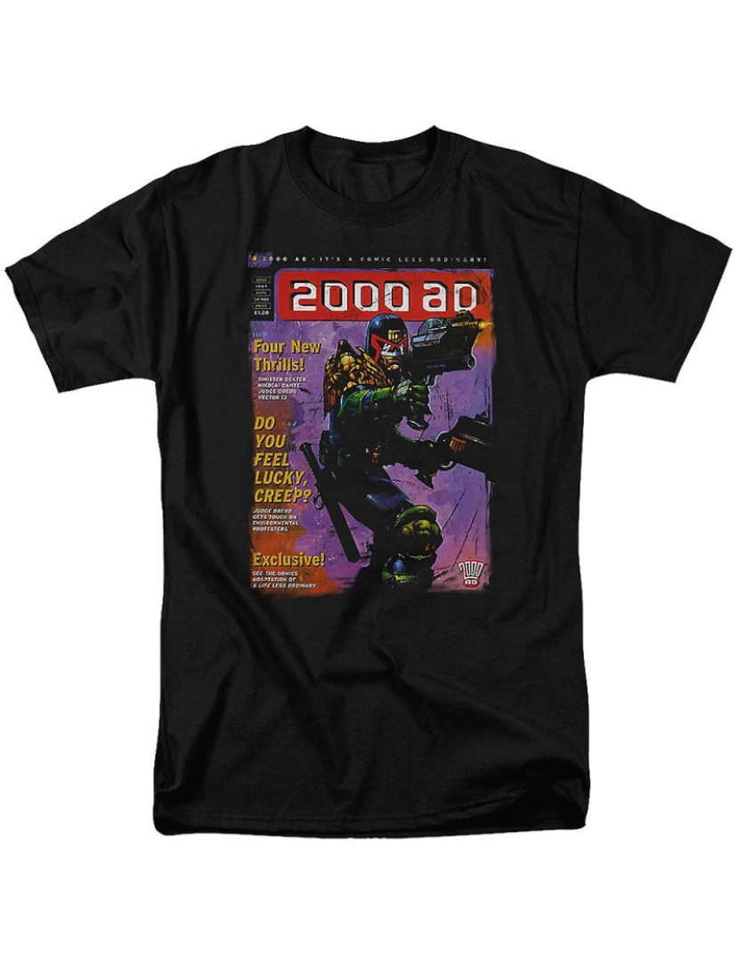 Rockinstone - T-shirt Juiz de capa de quadrinhos Dredd