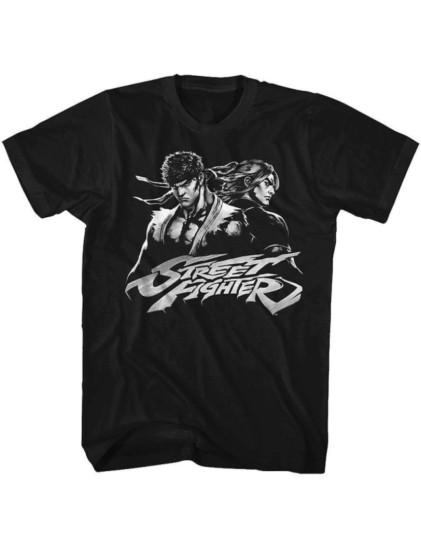 imagem de T-shirt Street Fighter dois caras1