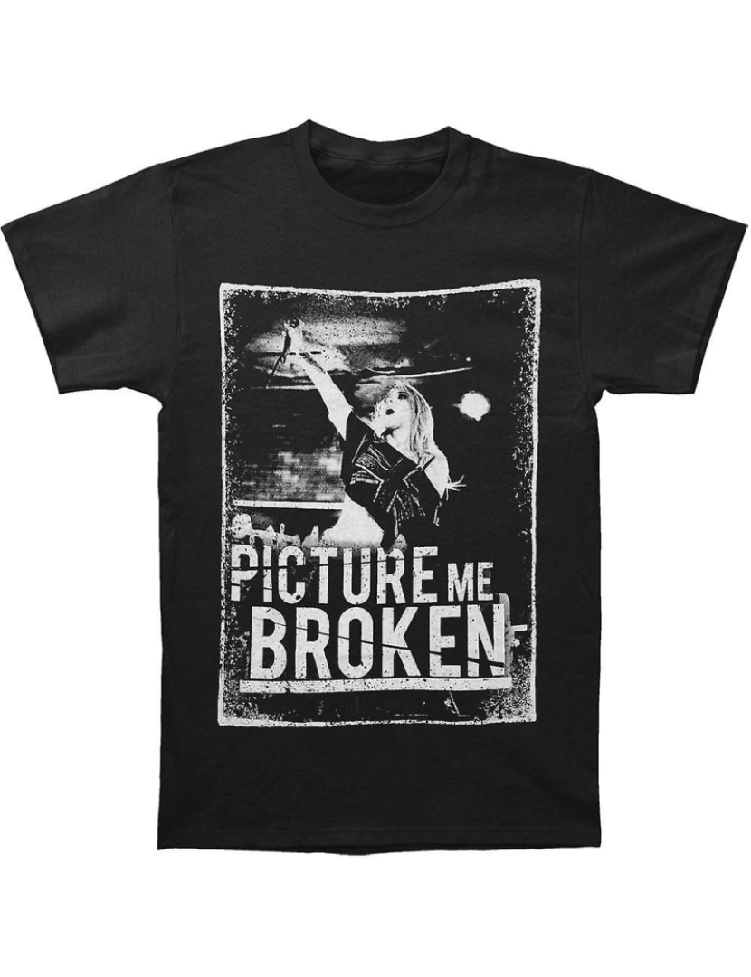 Rockinstone - T-shirt Imagine-me, mulher com frente quebrada