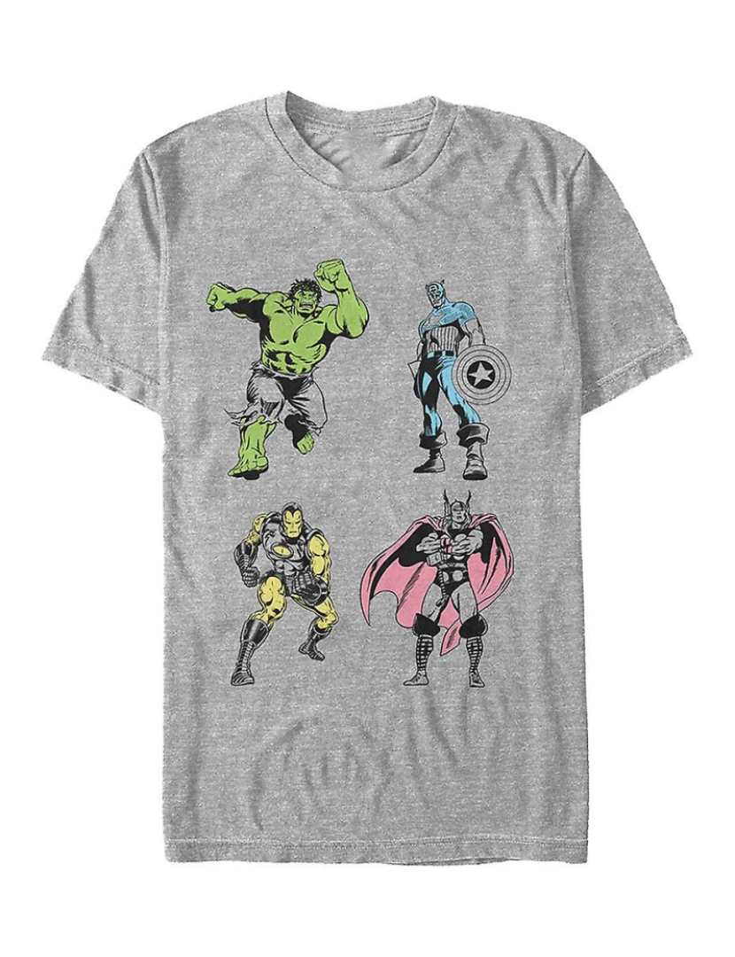 Rockinstone - T-shirt Vingadores Pop Neon