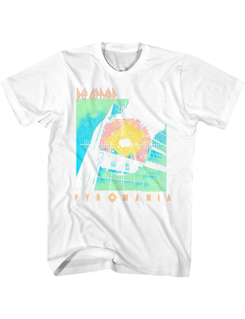 Rockinstone - T-shirt Neon Piromania Def Leppard