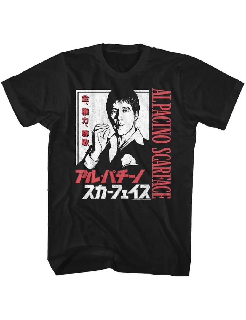 Rockinstone - T-shirt Caracteres Japoneses Scarface