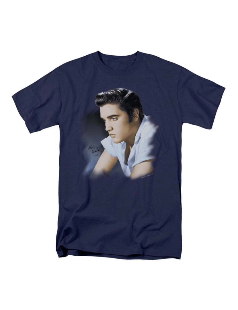 Rockinstone - T-shirt Perfil azul de Elvis Presley