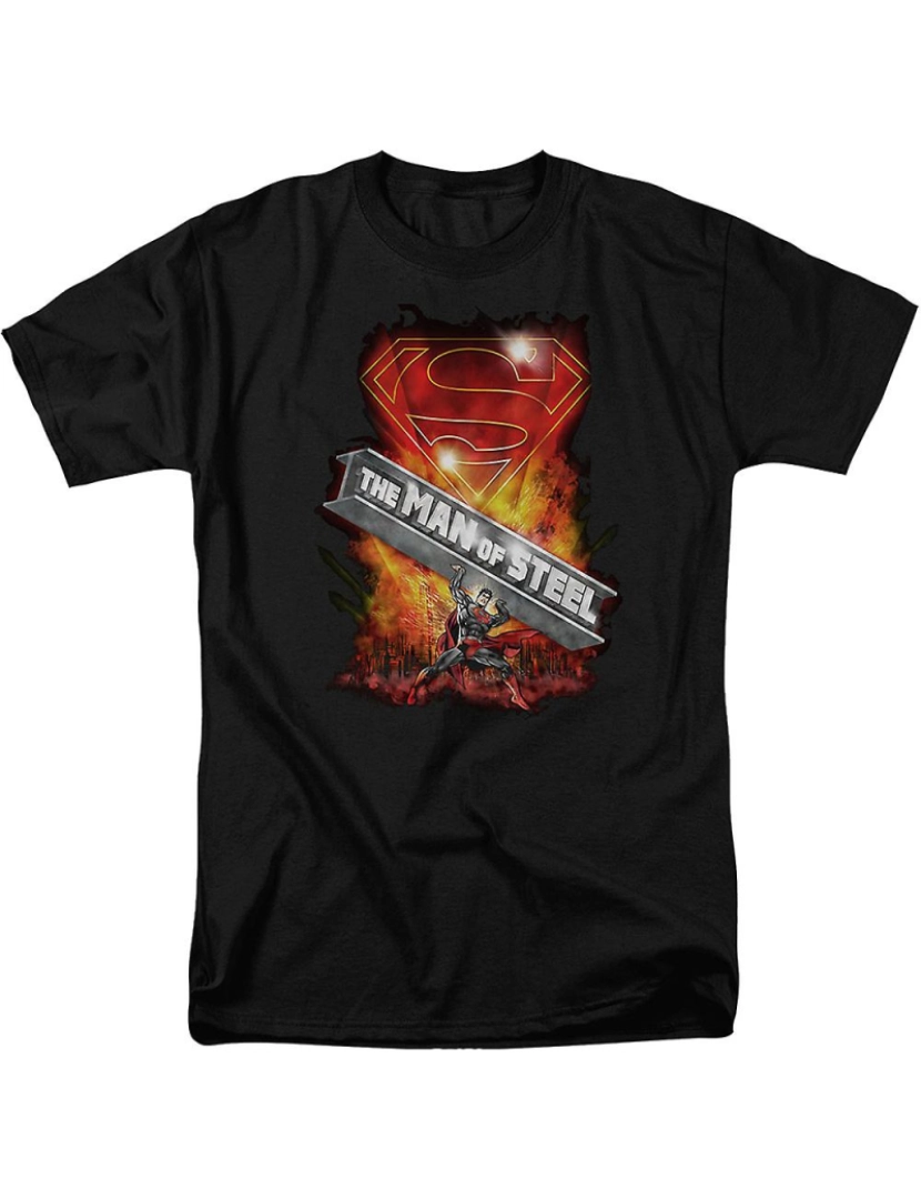 Rockinstone - T-shirt Super-homem com viga de aço