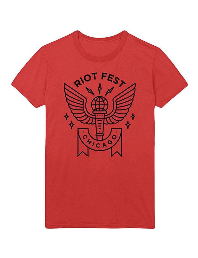 Rockinstone - T-shirt Microfone Riot Fest