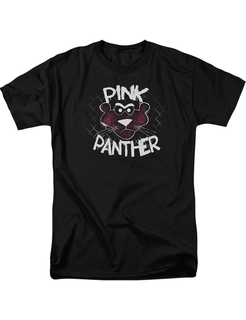 Rockinstone - T-shirt Graffiti Pantera Cor de Rosa