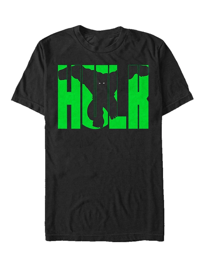 Rockinstone - T-shirt Letras em bloco do Incrível Hulk da Marvel