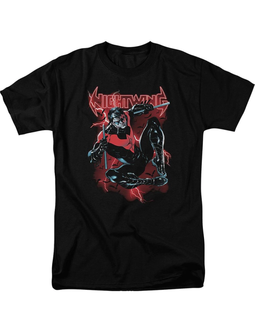 imagem de T-shirt Relâmpago Asa Noturna DC Comics1