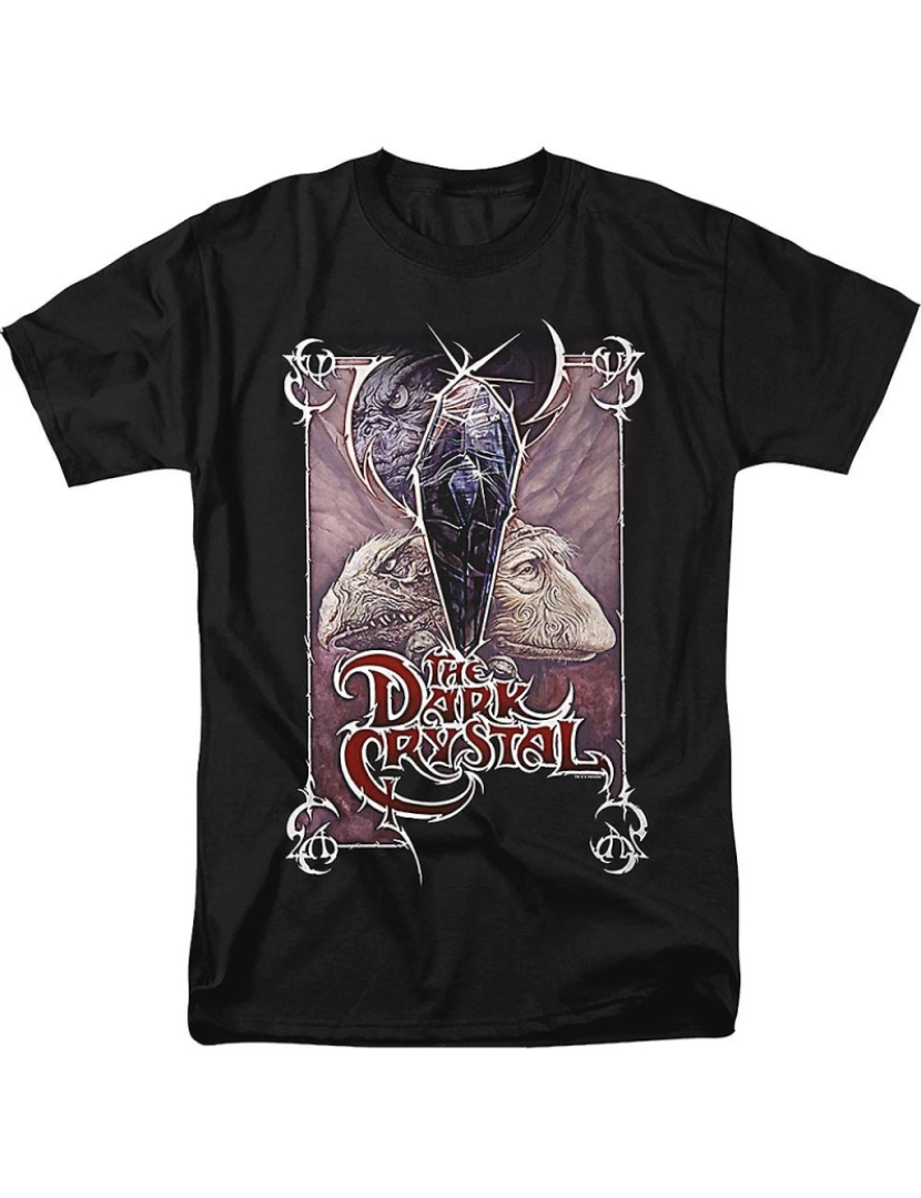 Rockinstone - T-shirt Pôster Skeksis e UrZah Cristal Escuro