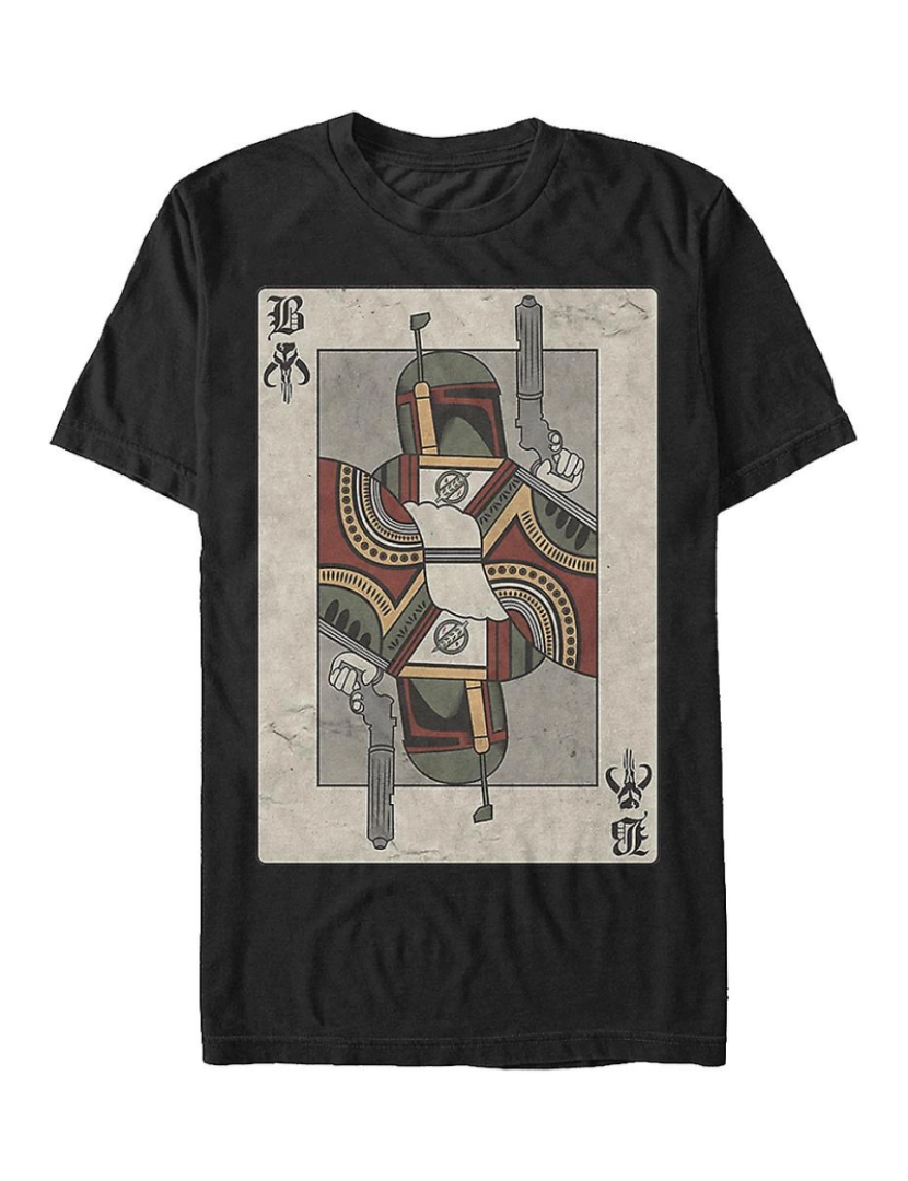 Rockinstone - T-shirt Carta de Baralho Boba Fett