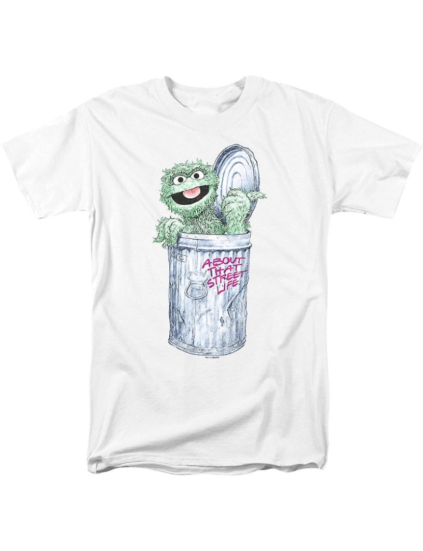 Rockinstone - T-shirt Sobre Aquela Vida na Rua Oscar The Grouch