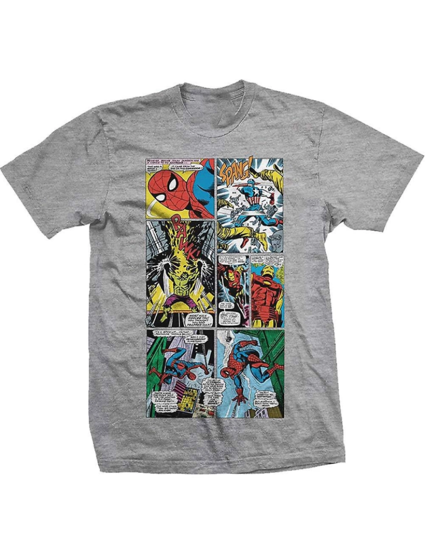 Rockinstone - T-shirt Painéis da Marvel Comics