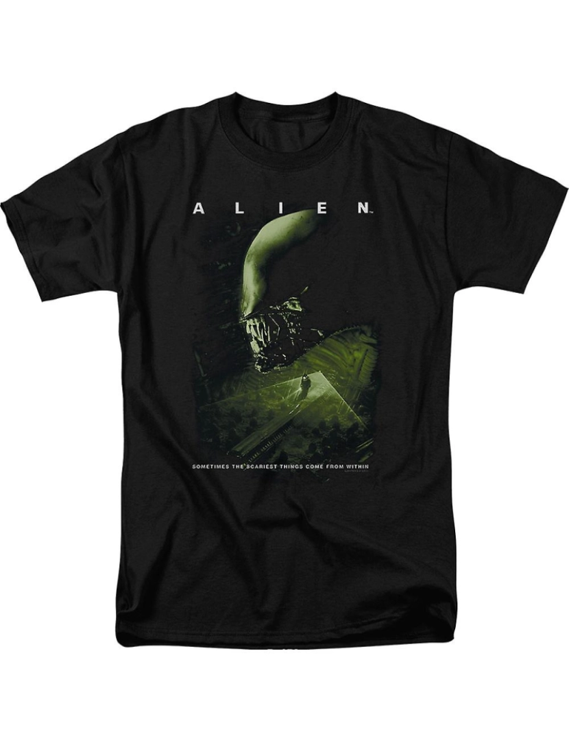 Rockinstone - T-shirt As coisas mais assustadoras vêm de dentro do alienígena