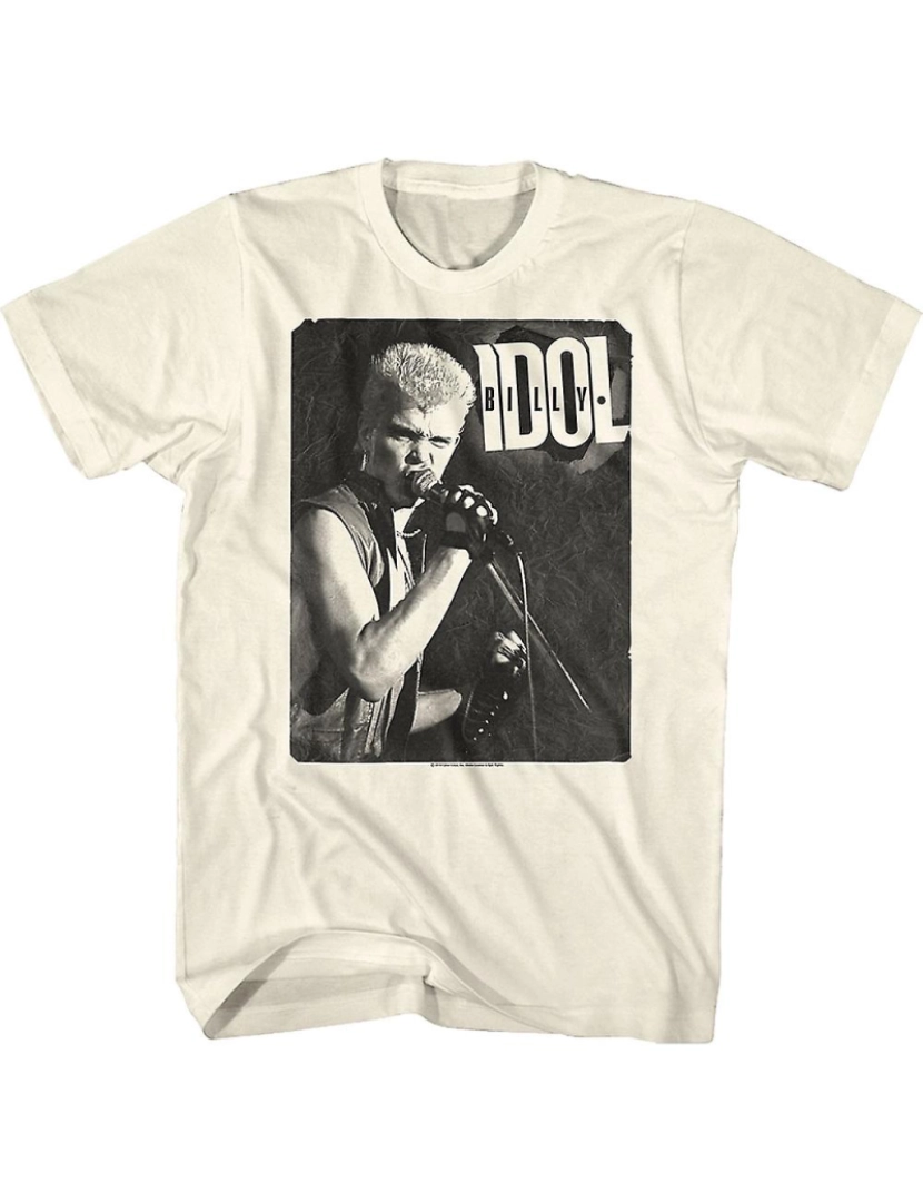 Rockinstone - T-shirt Retrato de Billy Idol