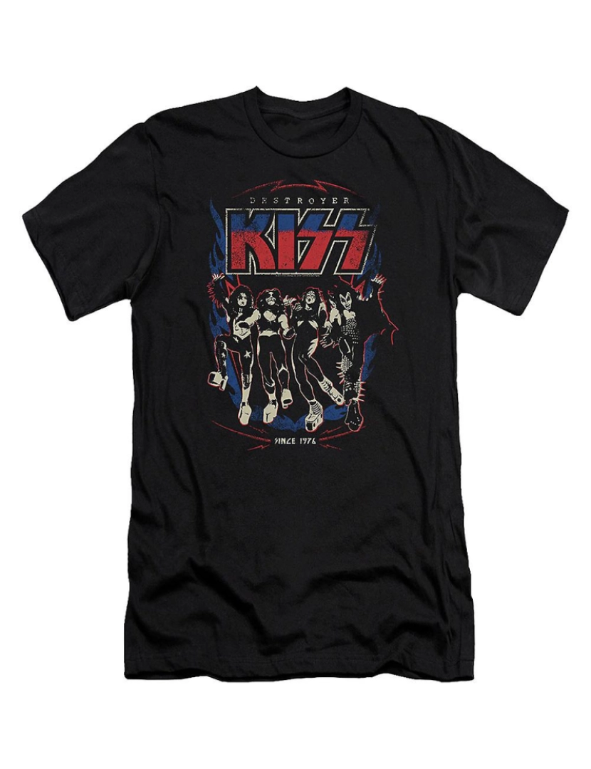 Rockinstone - T-shirt Destruidor desde 1976 KISS