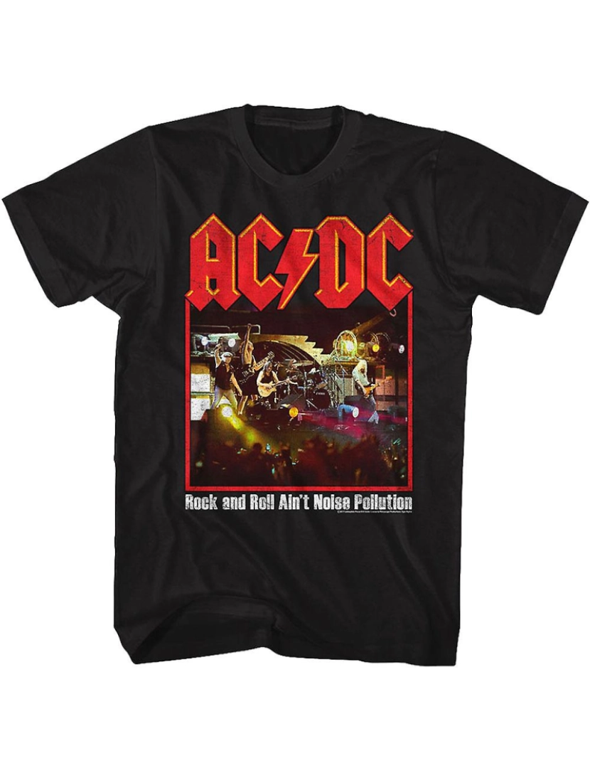 Rockinstone - T-shirt Rock and Roll não é poluição sonora ACDC