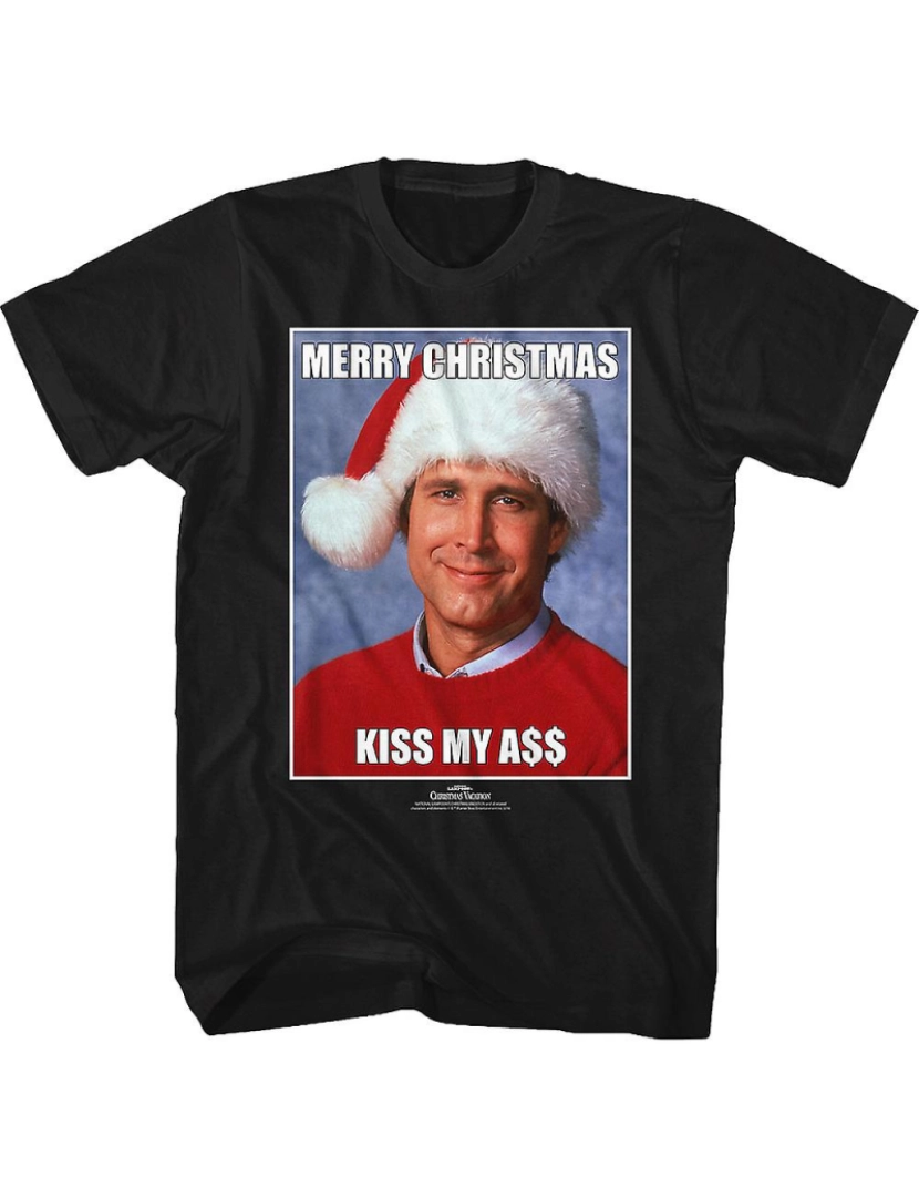 Rockinstone - T-shirt Clark Griswold beija minha bunda férias de Natal