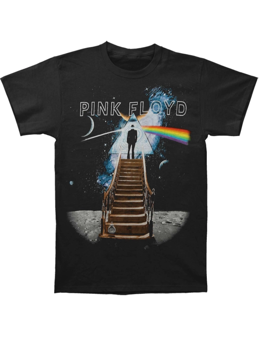 Rockinstone - T-shirt Escada do Pink Floyd para a Lua