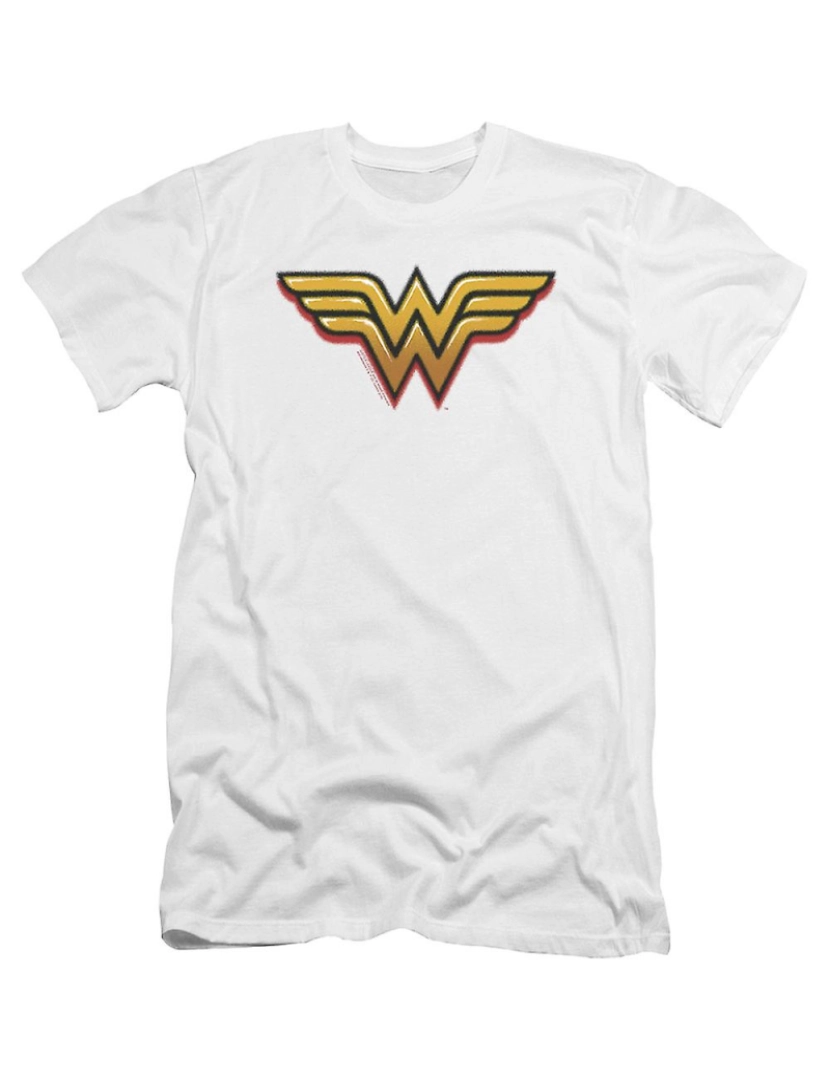 Rockinstone - T-shirt Aerógrafo Mulher Maravilha Logo DC Comics