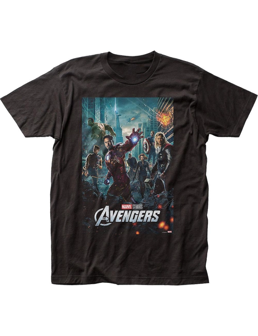 Rockinstone - T-shirt Pôster do filme Vingadores Marvel Comics