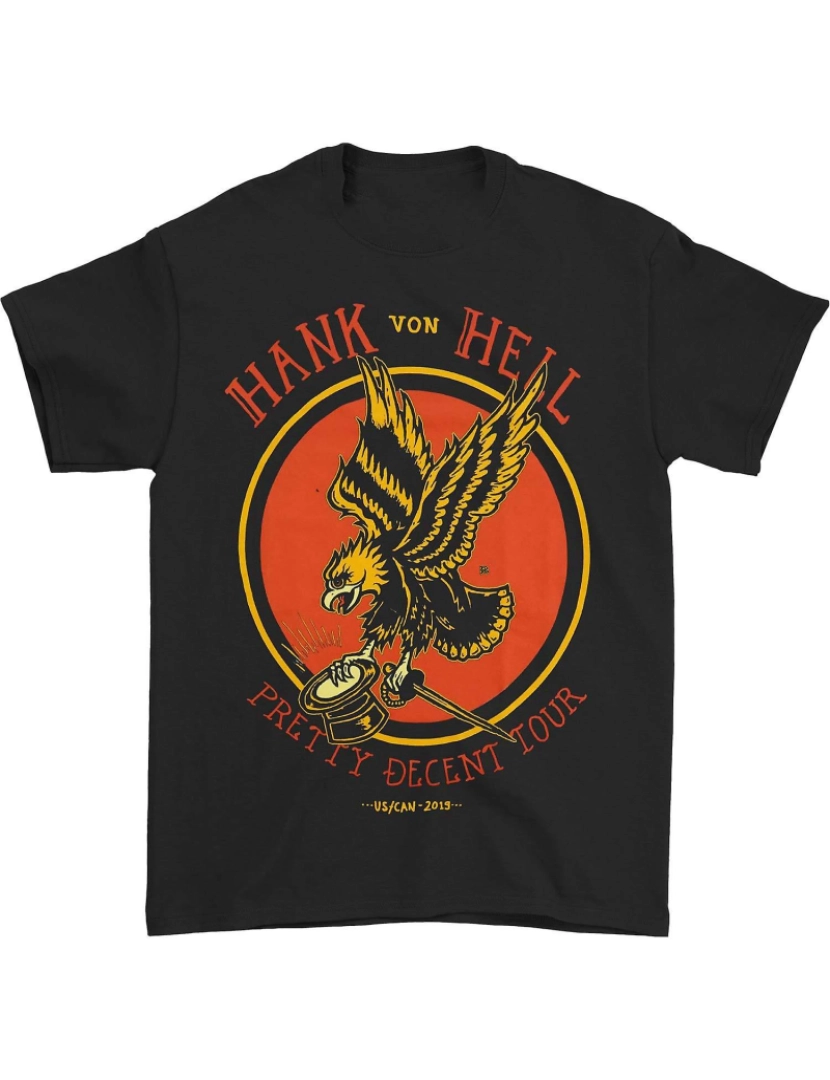 Rockinstone - T-shirt Turnê Hank Von Hell Eagle 2019