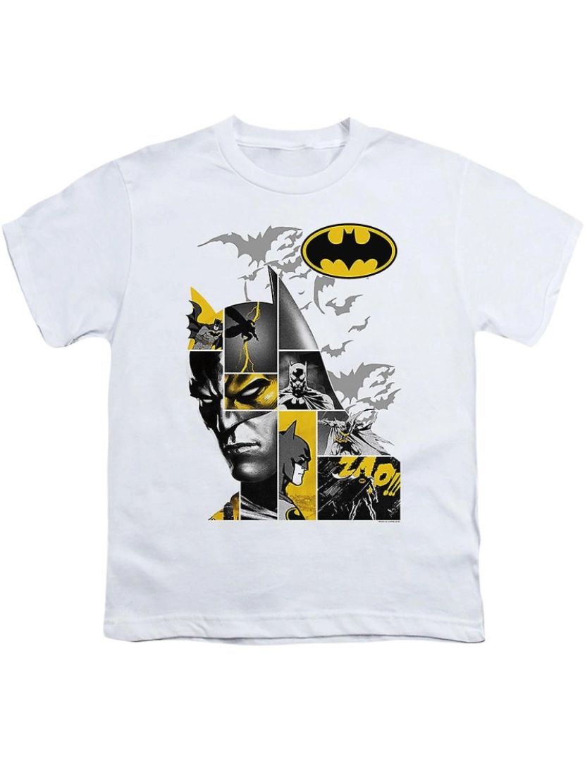 Rockinstone - T-shirt Camisa juvenil do Batman com colagem do Crusader