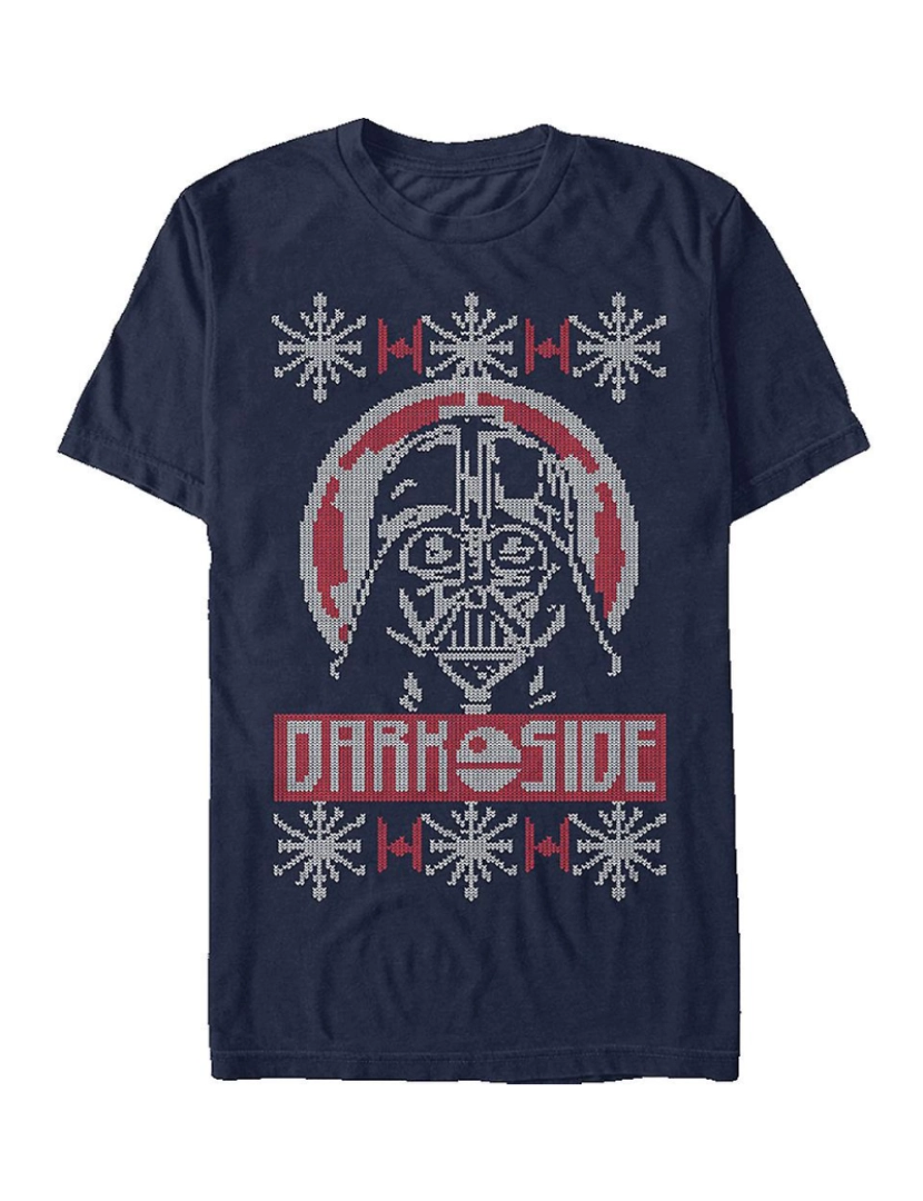 Rockinstone - T-shirt Padrão de malha de Natal Star Wars Darth Vader