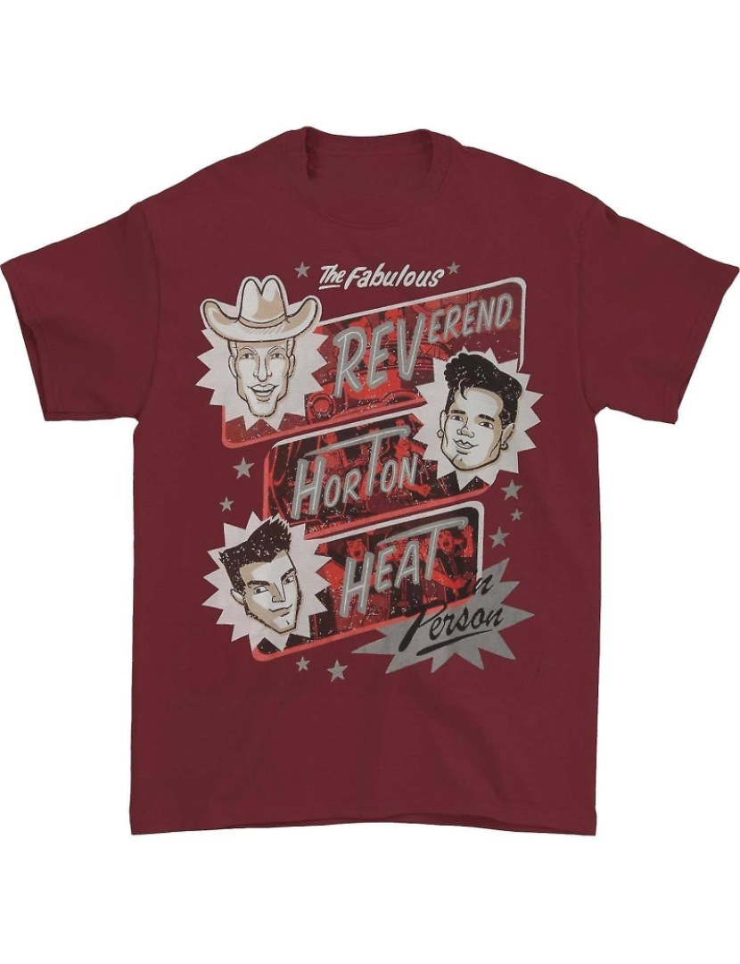 Rockinstone - T-shirt Pôster Reverendo Horton Heat