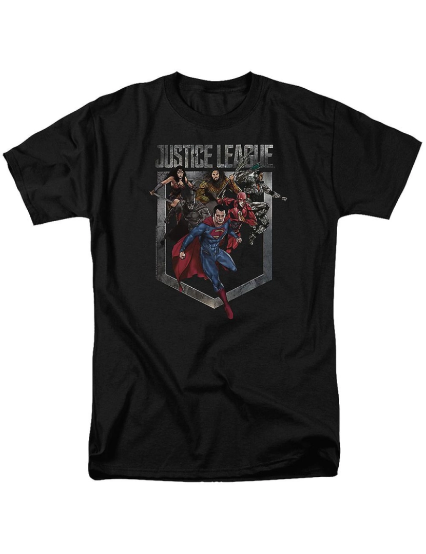 Rockinstone - T-shirt Unir Liga da Justiça