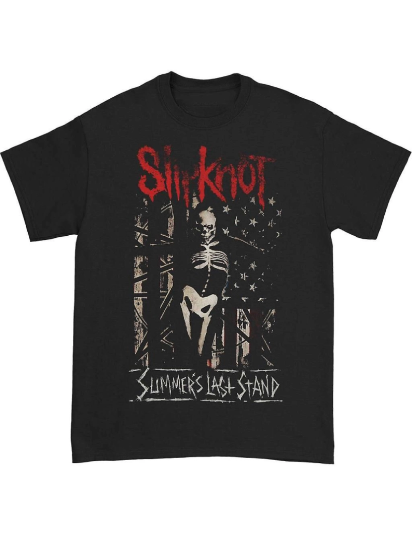 Rockinstone - T-shirt Slipknot US Flag 2015 Turnê Norte-Americana