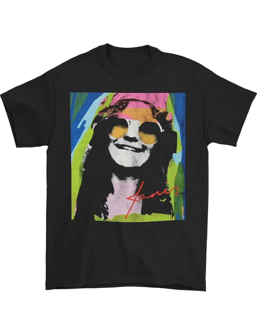 Rockinstone - T-shirt Janis Joplin Janis Psicodélico