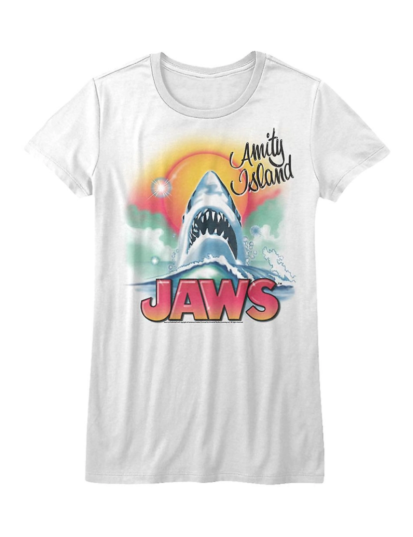 imagem de T-shirt Camisa Junior Airbrush Jaws1