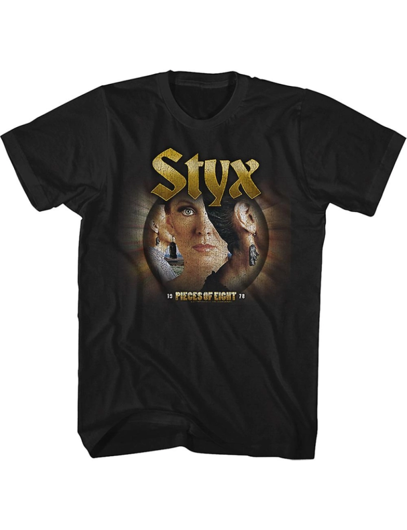 Rockinstone - T-shirt Pedaços de Oito Styx