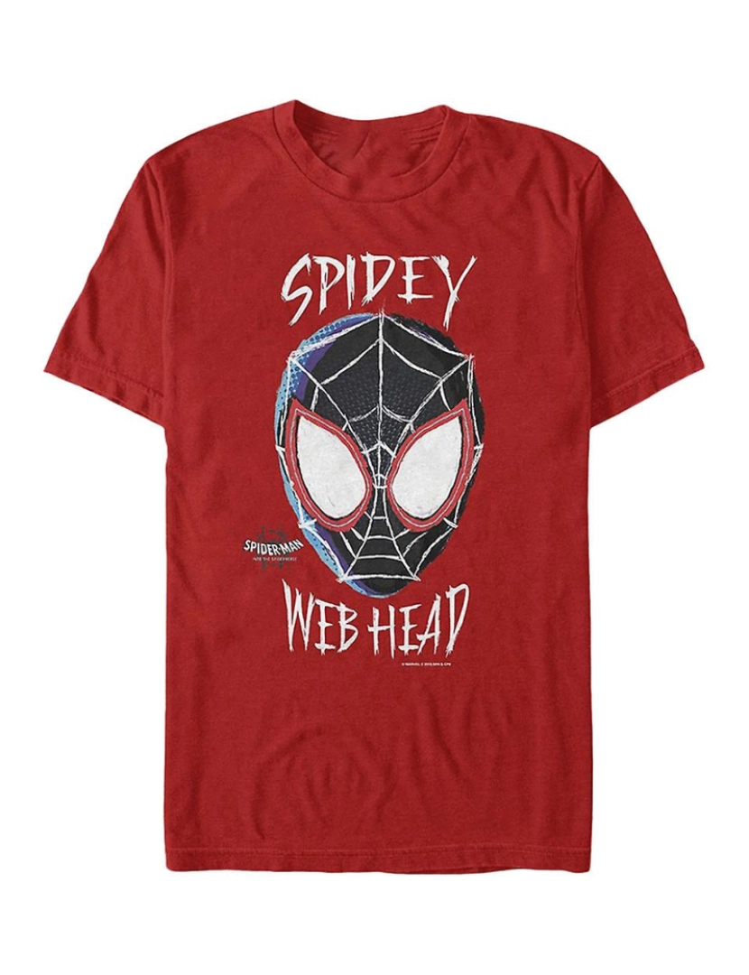 Rockinstone - T-shirt Web Head Homem-Aranha no Aranhaverso