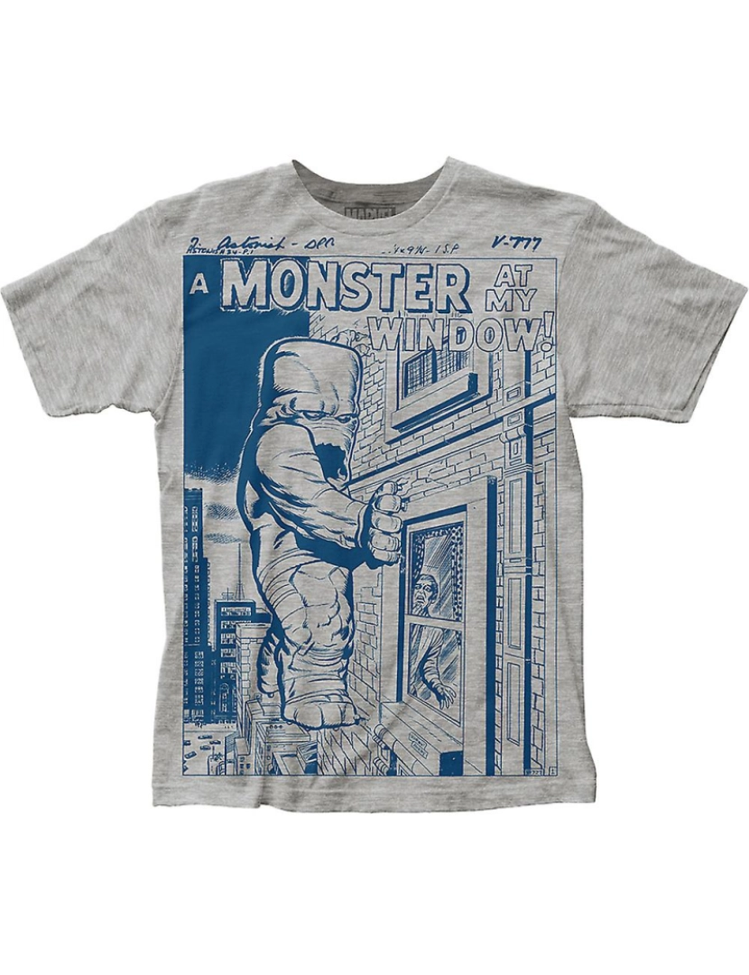 Rockinstone - T-shirt Um monstro na minha janela Marvel Comics