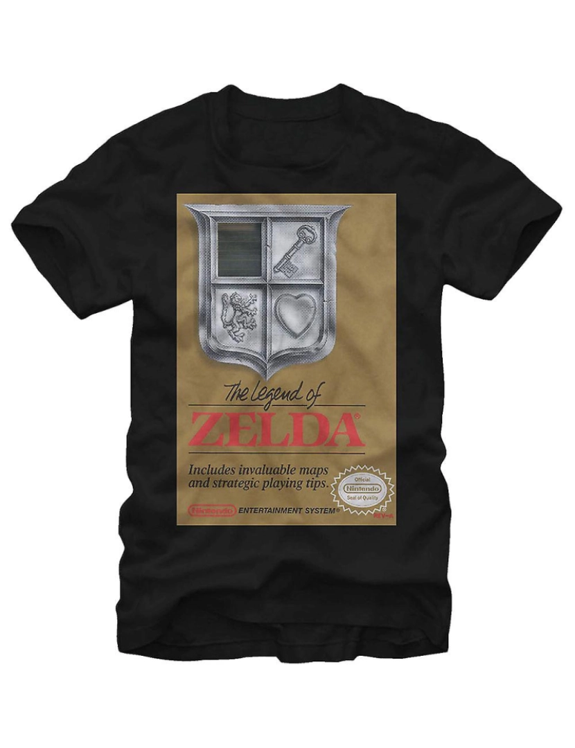 Rockinstone - T-shirt Camisa com arte da capa de Zelda