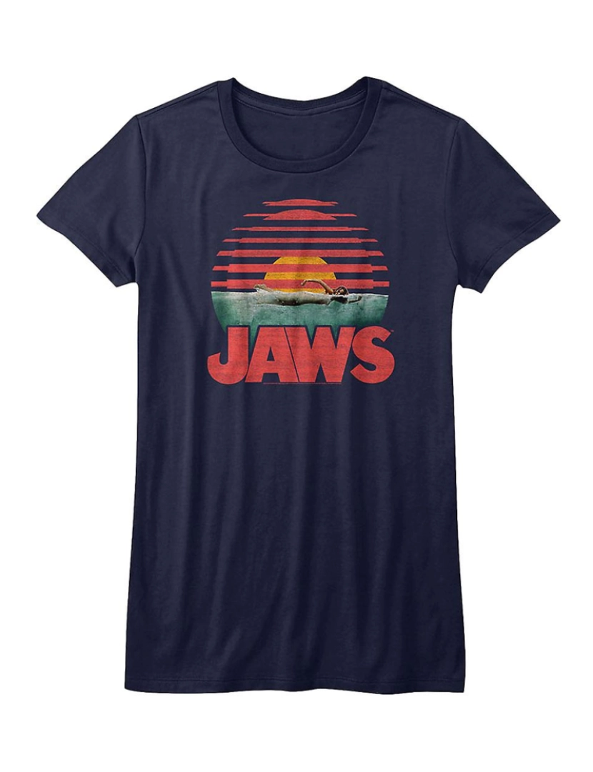 Rockinstone - T-shirt Camisa Junior Sunset Blinds Jaws