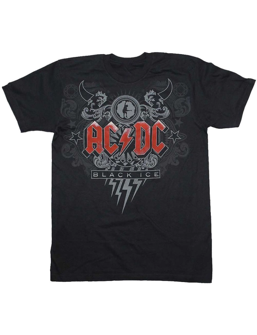 Rockinstone - T-shirt Gelo Negro ACDC