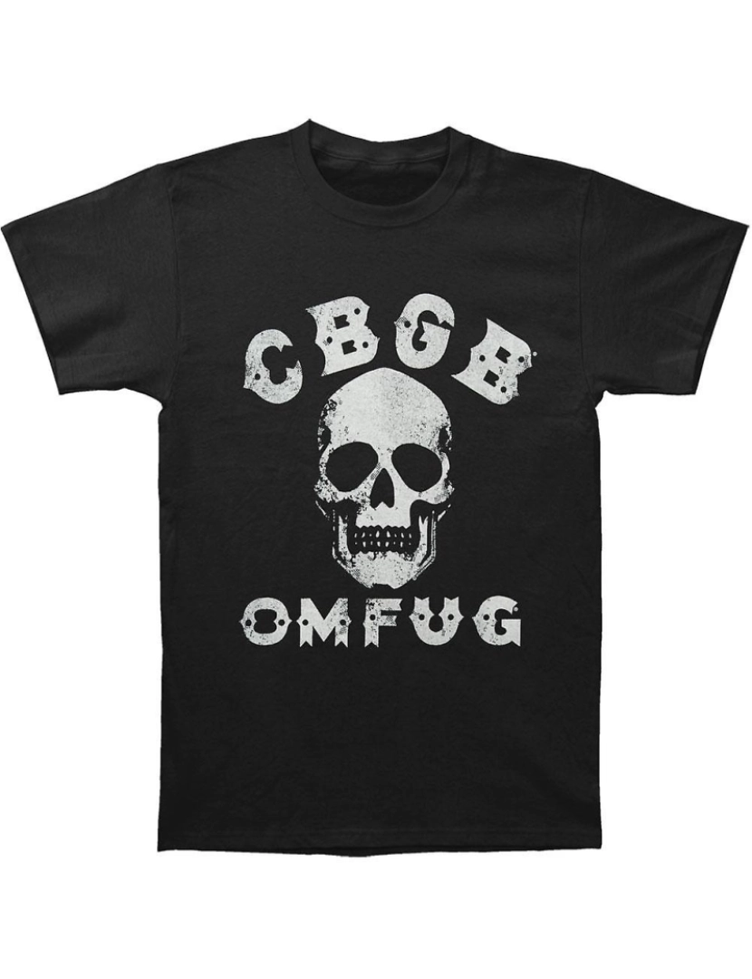 Rockinstone - T-shirt Crânio do CBGB