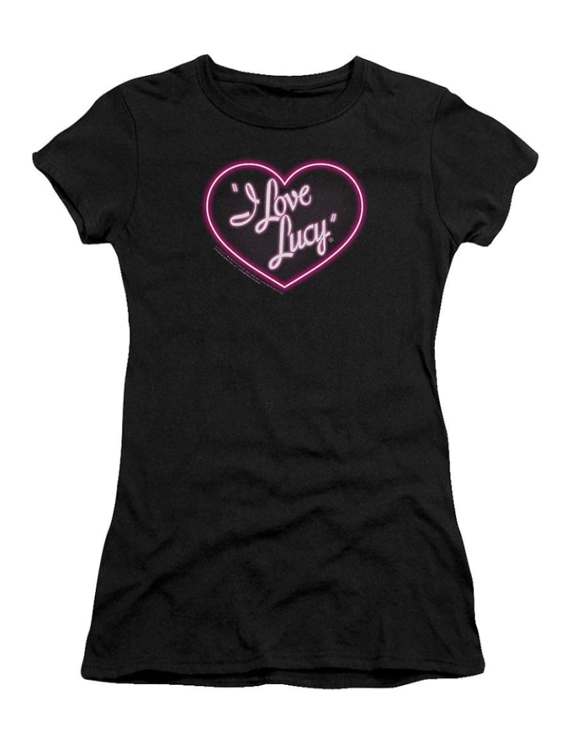 Rockinstone - T-shirt Camiseta Junior Neon Logo I Love Lucy