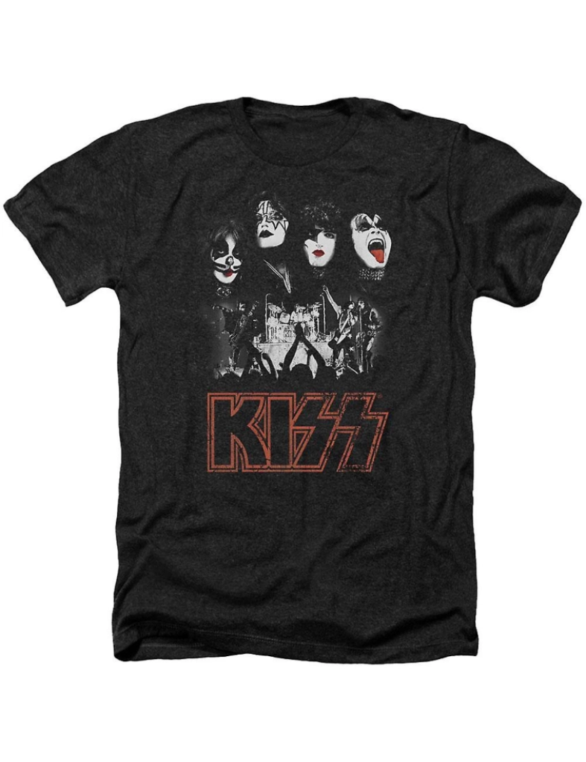 Rockinstone - T-shirt KISS agita a casa