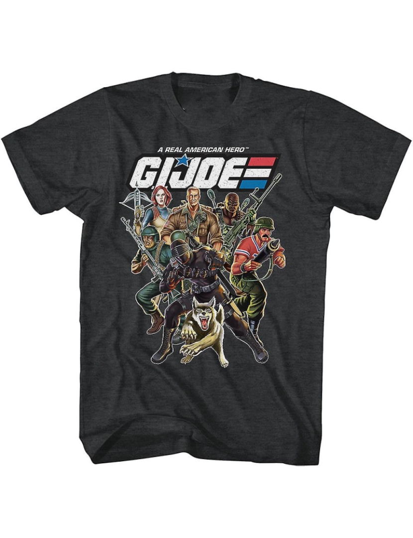 Rockinstone - T-shirt Angustiado verdadeiro herói americano GI Joe