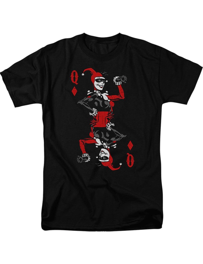 Rockinstone - T-shirt Carta de Baralho Harley Quinn Batman