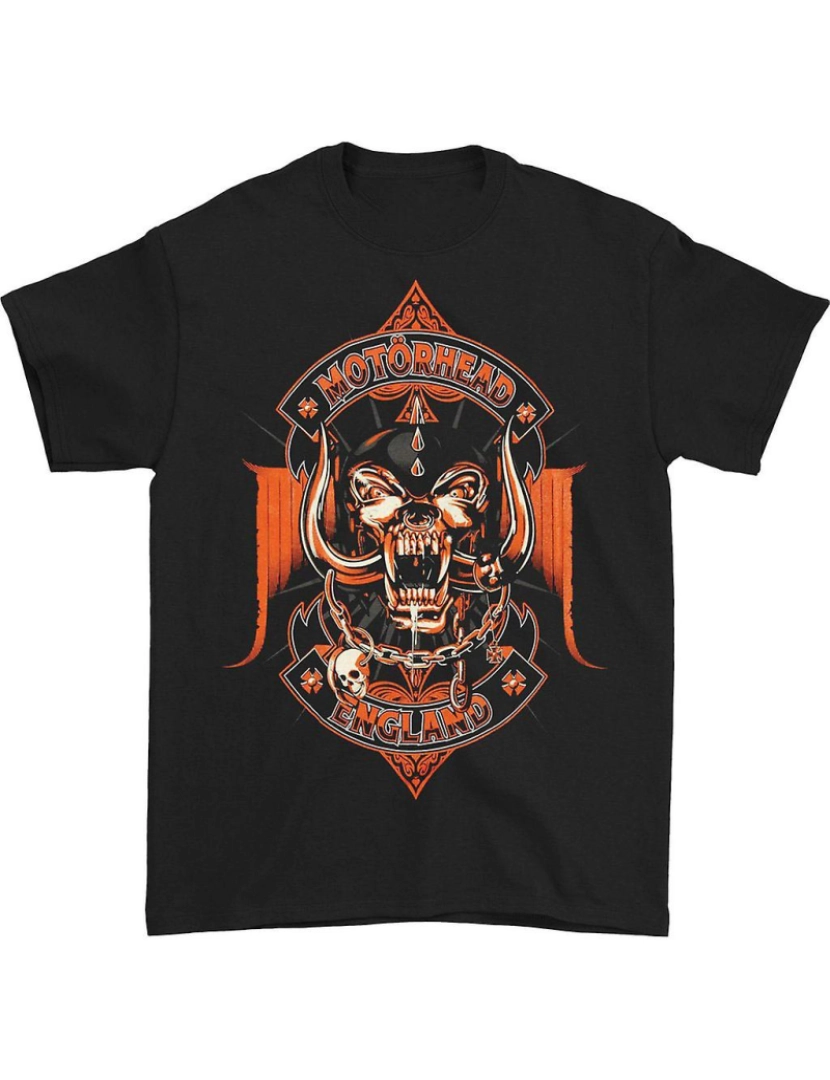 Rockinstone - T-shirt Motorhead Laranja Ás