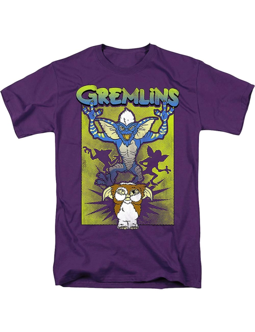 Rockinstone - T-shirt Gremlins do Pesadelo do Gizmo Roxo