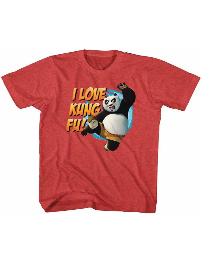 Rockinstone - T-shirt Kung Fu Panda Amor Kung Fu Juventude