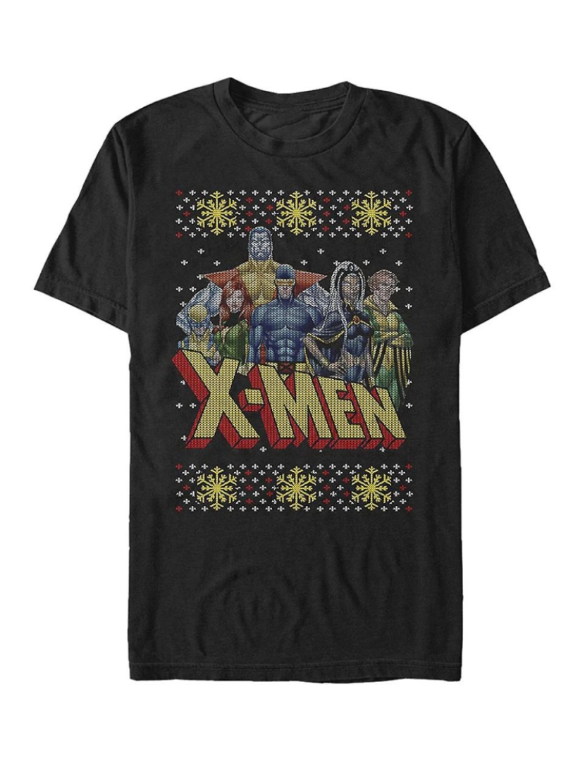 Rockinstone - T-shirt Suéter de Natal falso feio X-Men