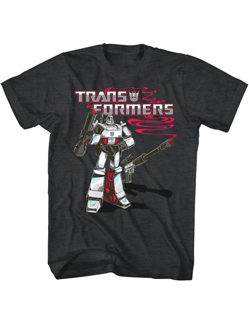 Rockinstone - T-shirt Transformadores Black Heather Megatron